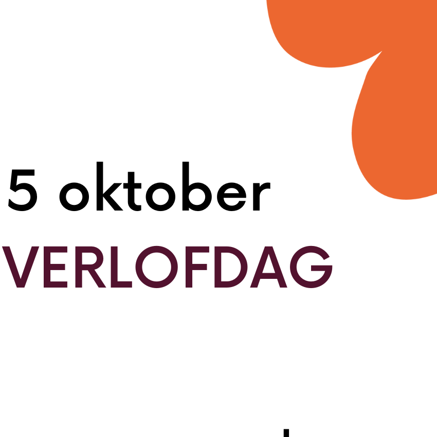 5 oktober: geen les